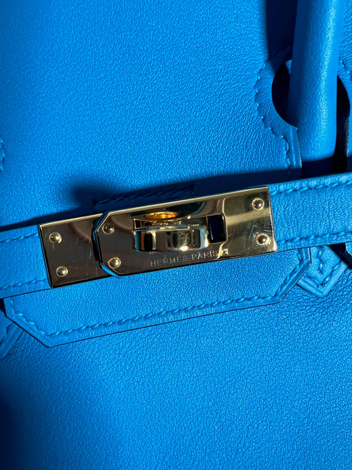 Bleu Zanzibar Swift Birkin 25 GHW