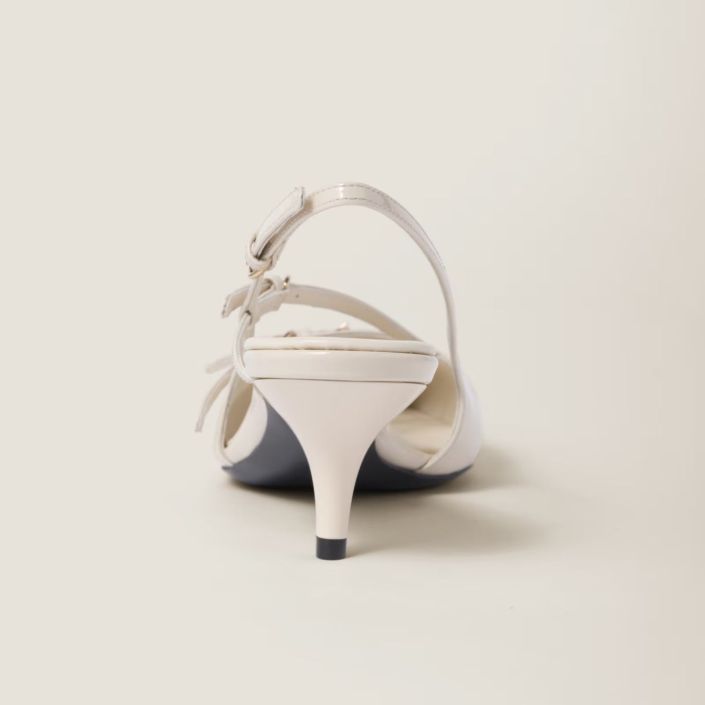 Patent Leather Slingbacks With Buckles