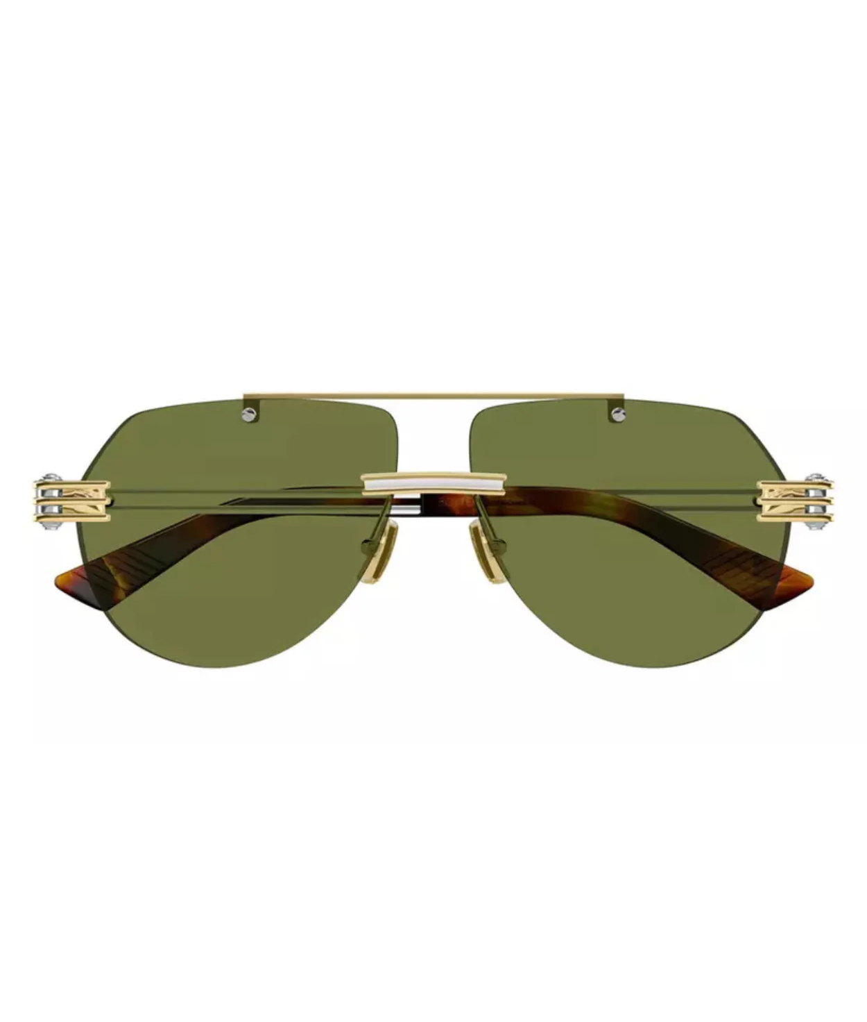 BOTTEGA VENETA Bolt Sunglasses Bottega Veneta Bolt Hinge Plastic Rectangle Sunglasses  main image 3