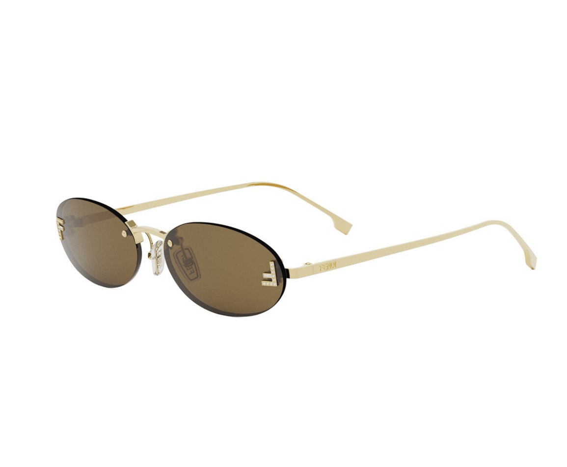 Fendi First Crystal FE4075US Oval Sunglasses