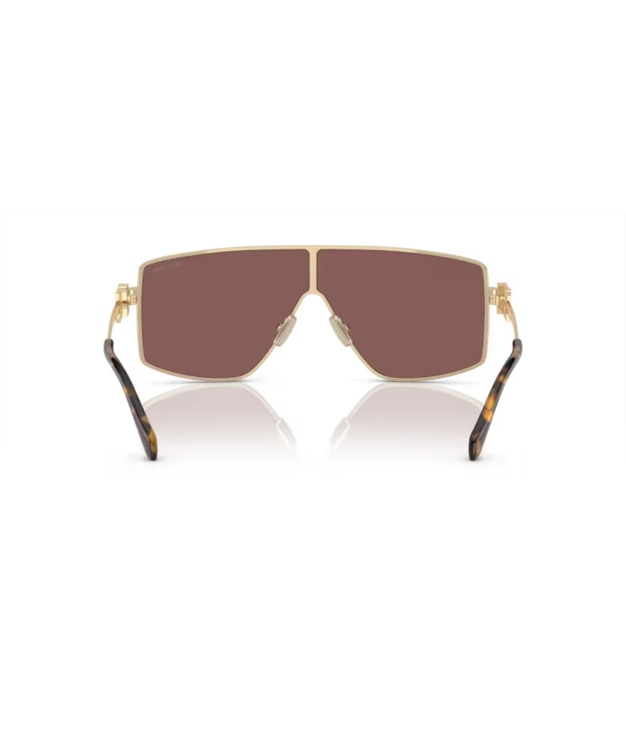 Pale Gold-Brown Mirror Silver Internal Violet