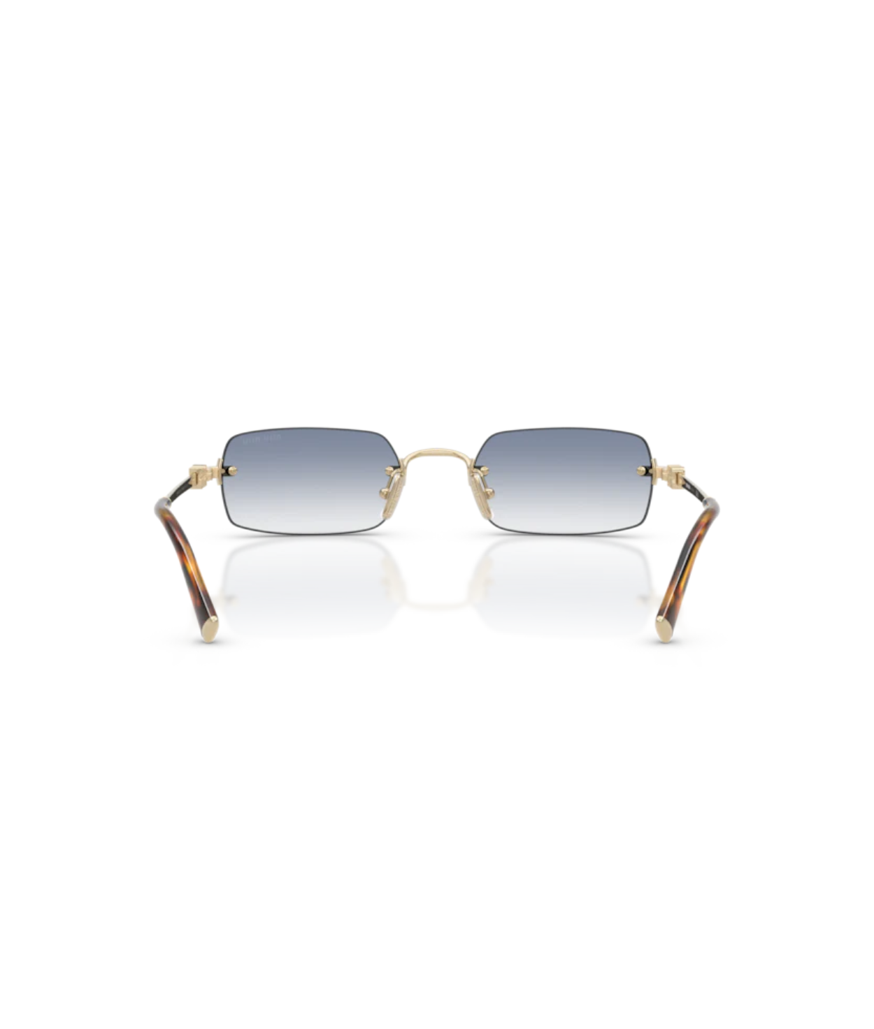 Pale Gold-Clear Gradient Light Blue