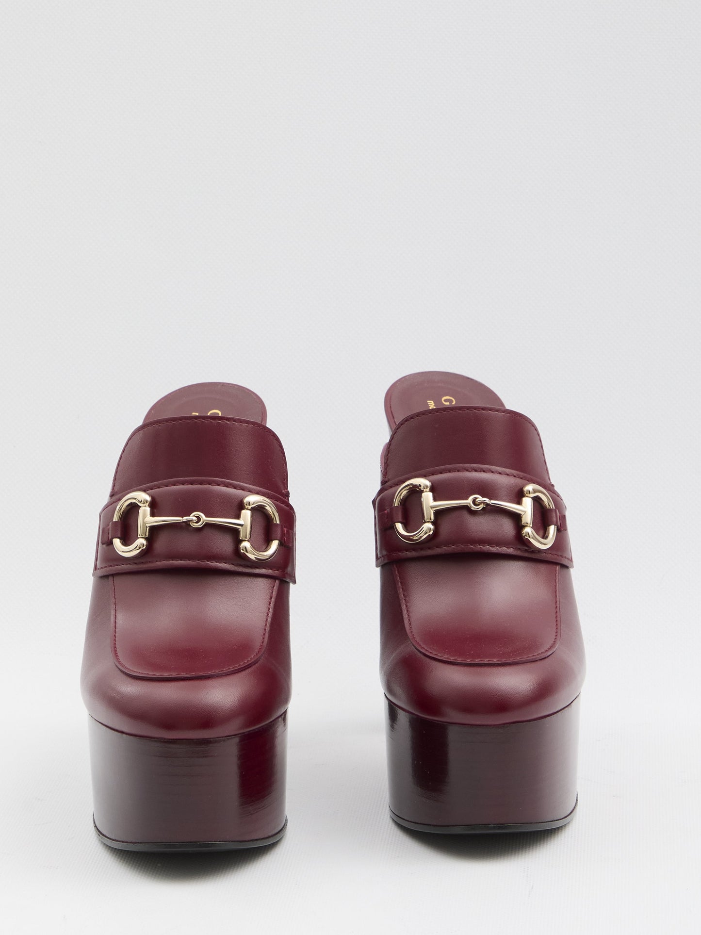 Platform mules with Horsebit