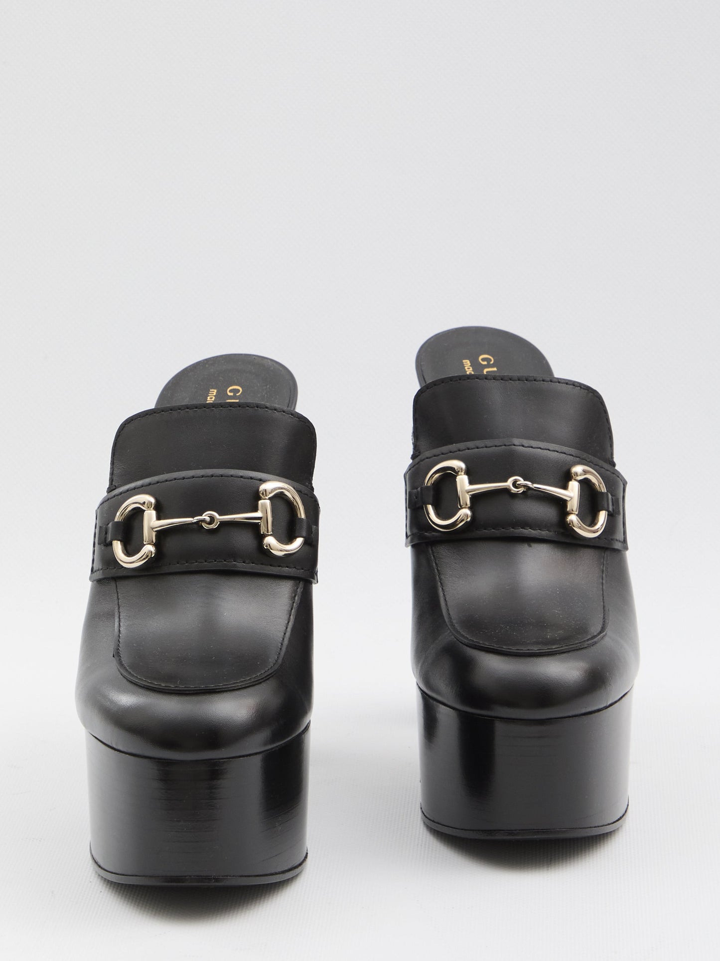 Platform mules with Horsebit