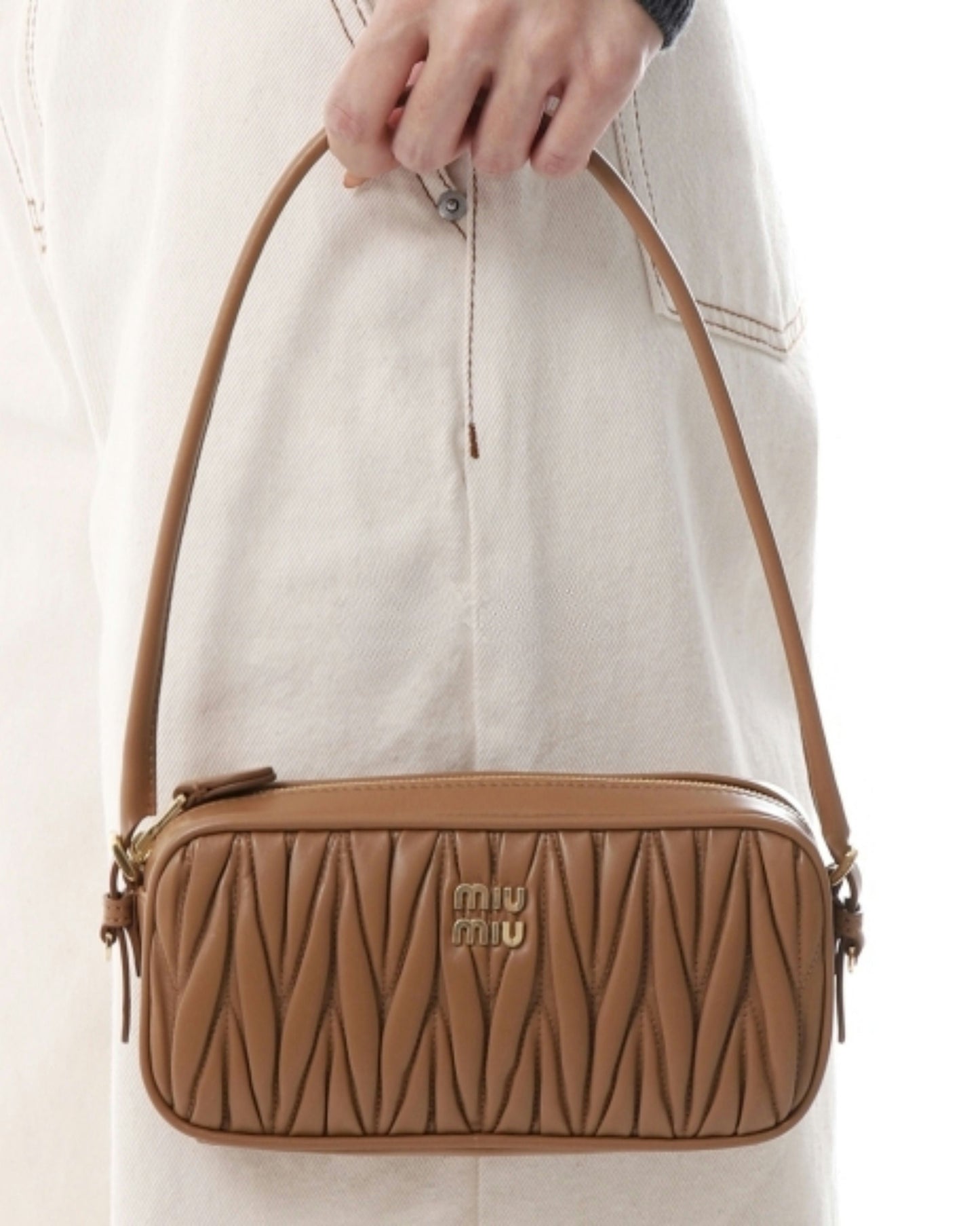 Matelassé Nappa Leather Pouch