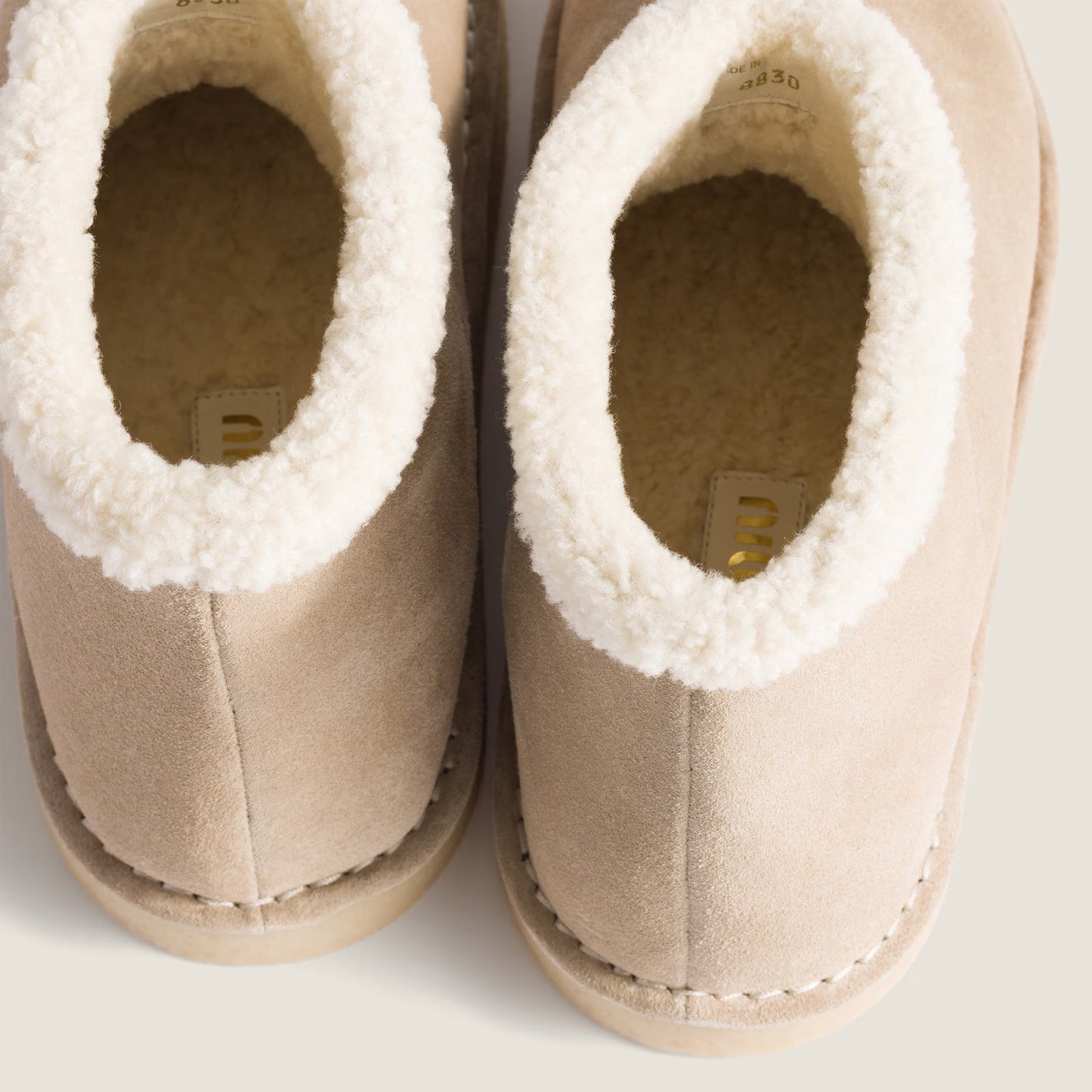 Suede and Shearling Booties
