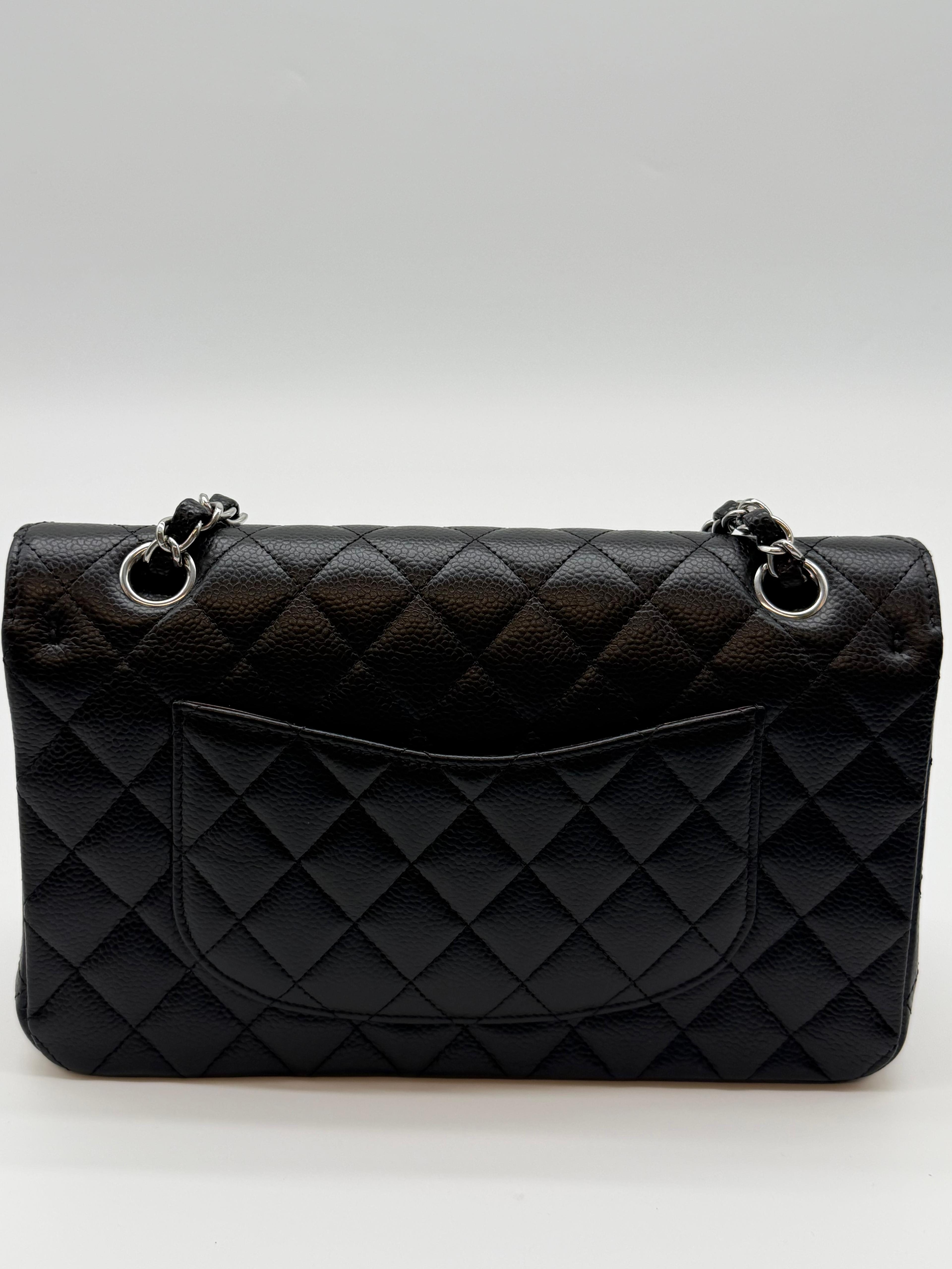 Chanel Classic Flap Bag Caviar Black Medium