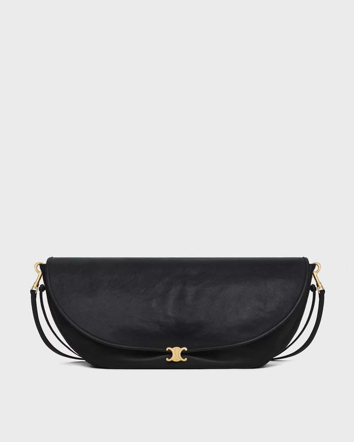 Medium Soft Triomphe Halfmoon In Shiny Lambskin
