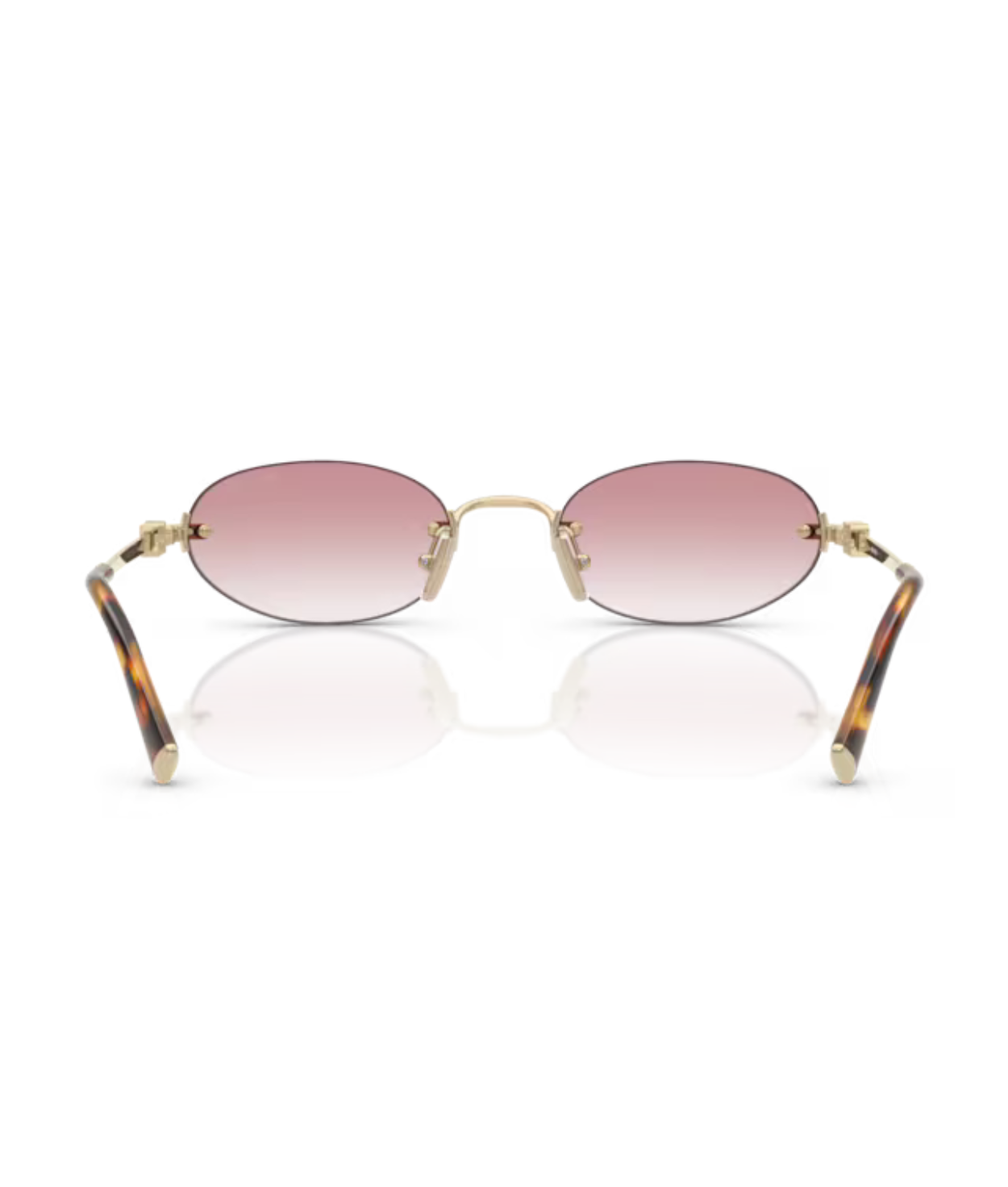 Pale gold-Clear gradient pink