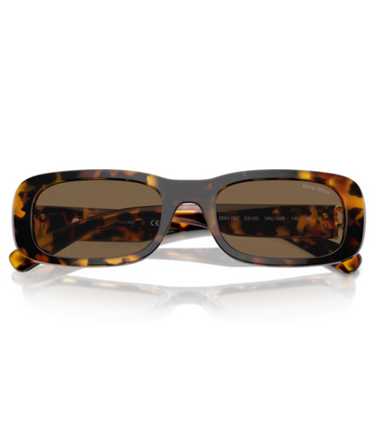 Miu Miu 0MU 08ZS Rectangle Sunglasses