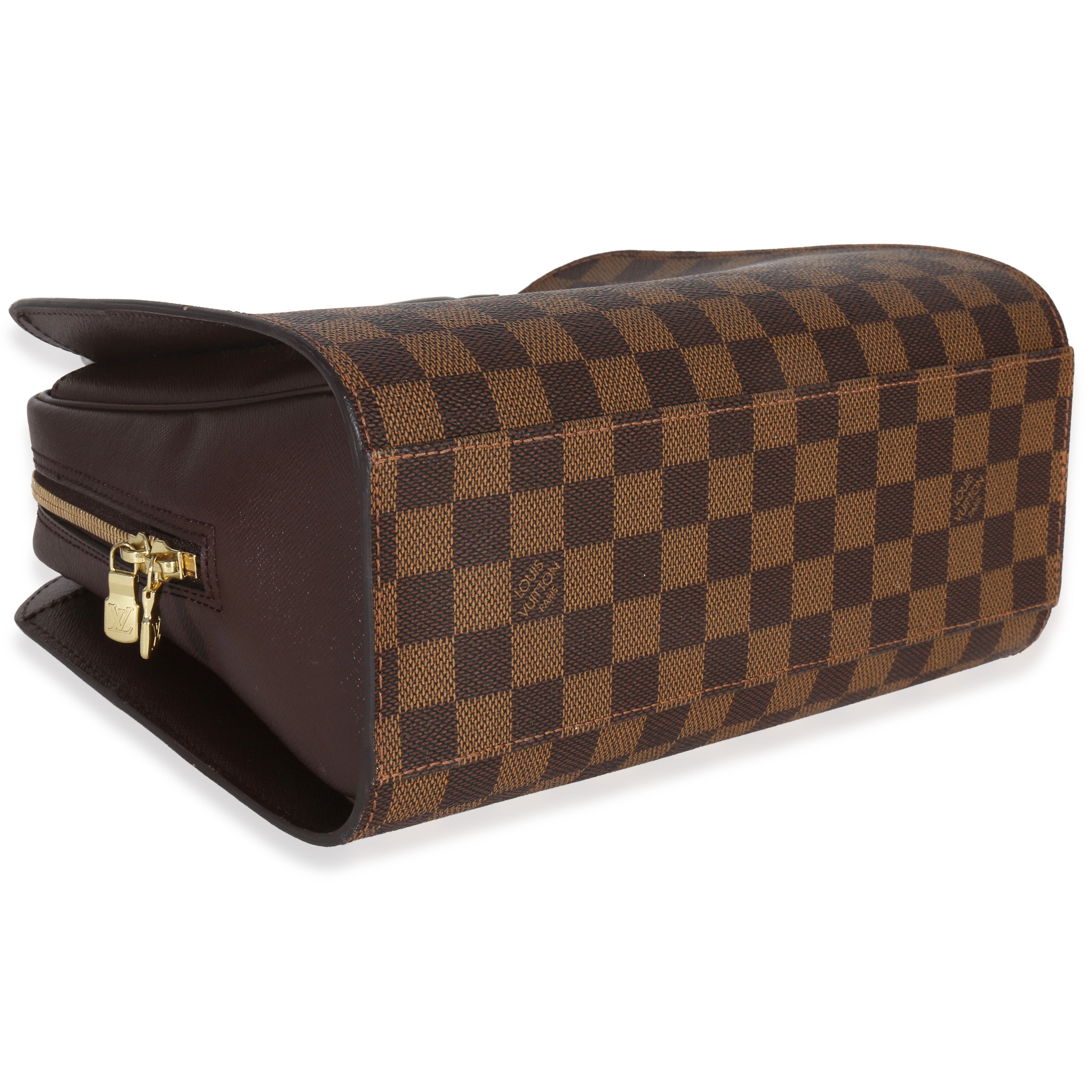 Louis Vuitton Damier Ebene Canvas Triana PM Handbag clasp