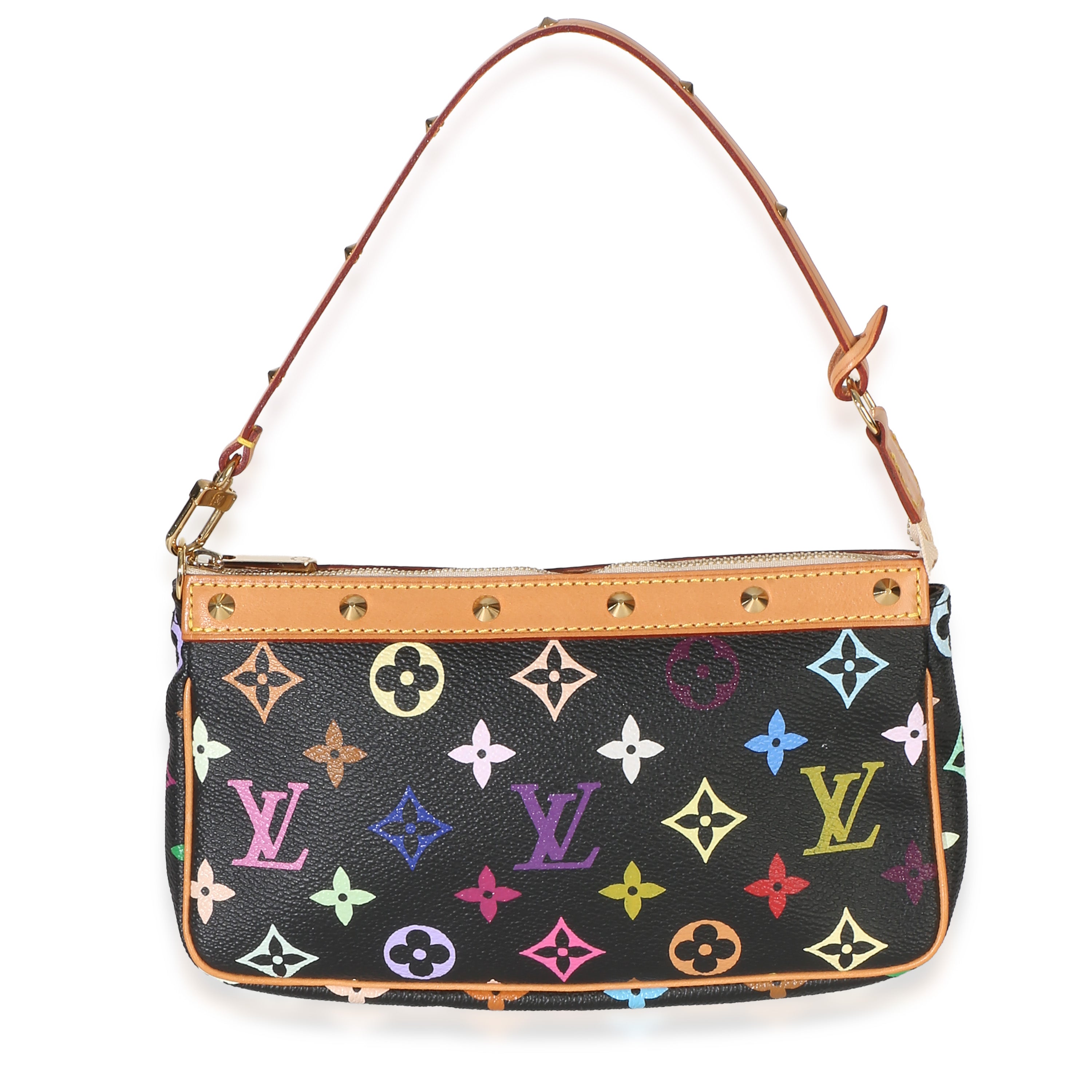 Louis Vuitton Black Monogram Multicolore Canvas Pochette Accessoires Handbag id