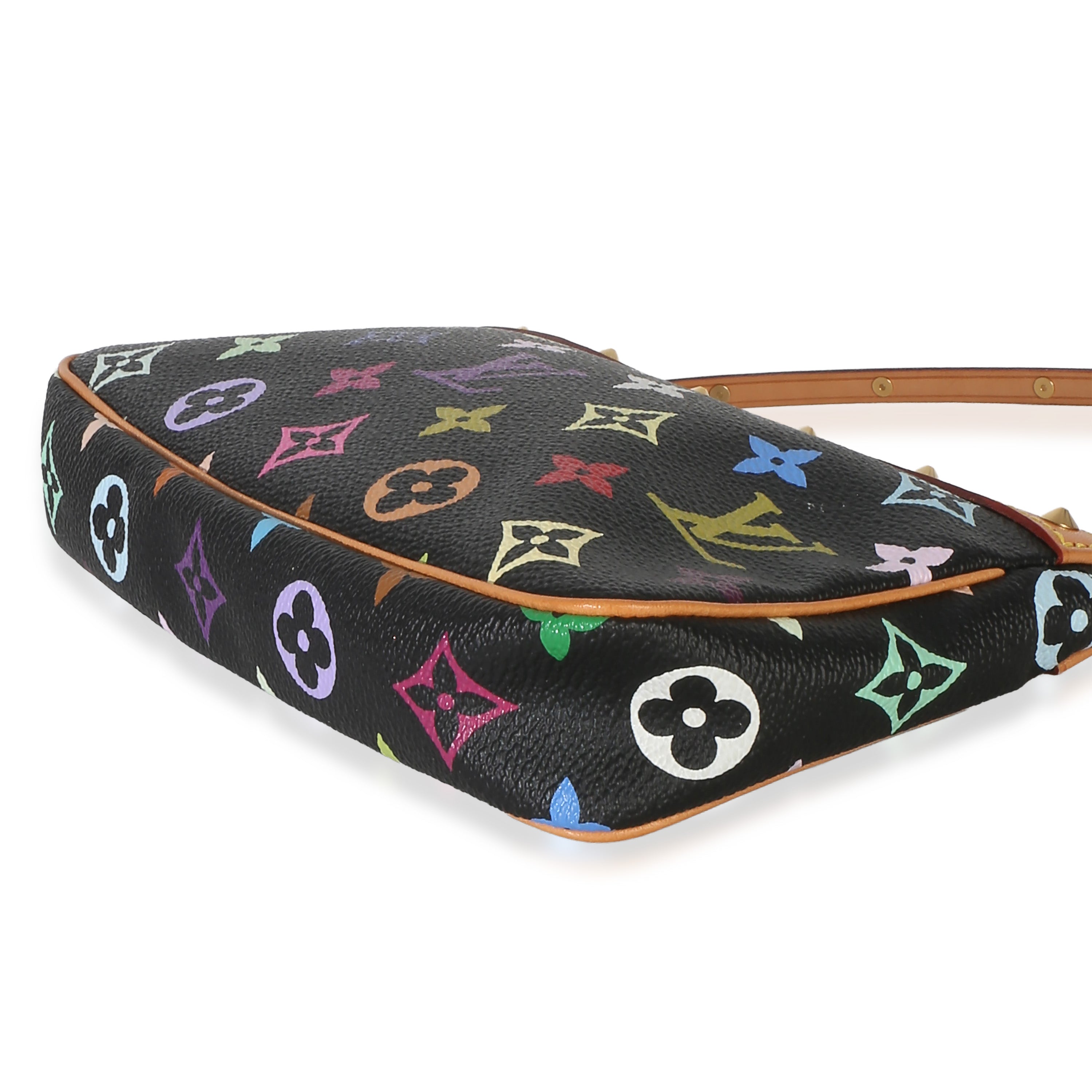Louis Vuitton Black Monogram Multicolore Canvas Pochette Accessoires Handbag 5