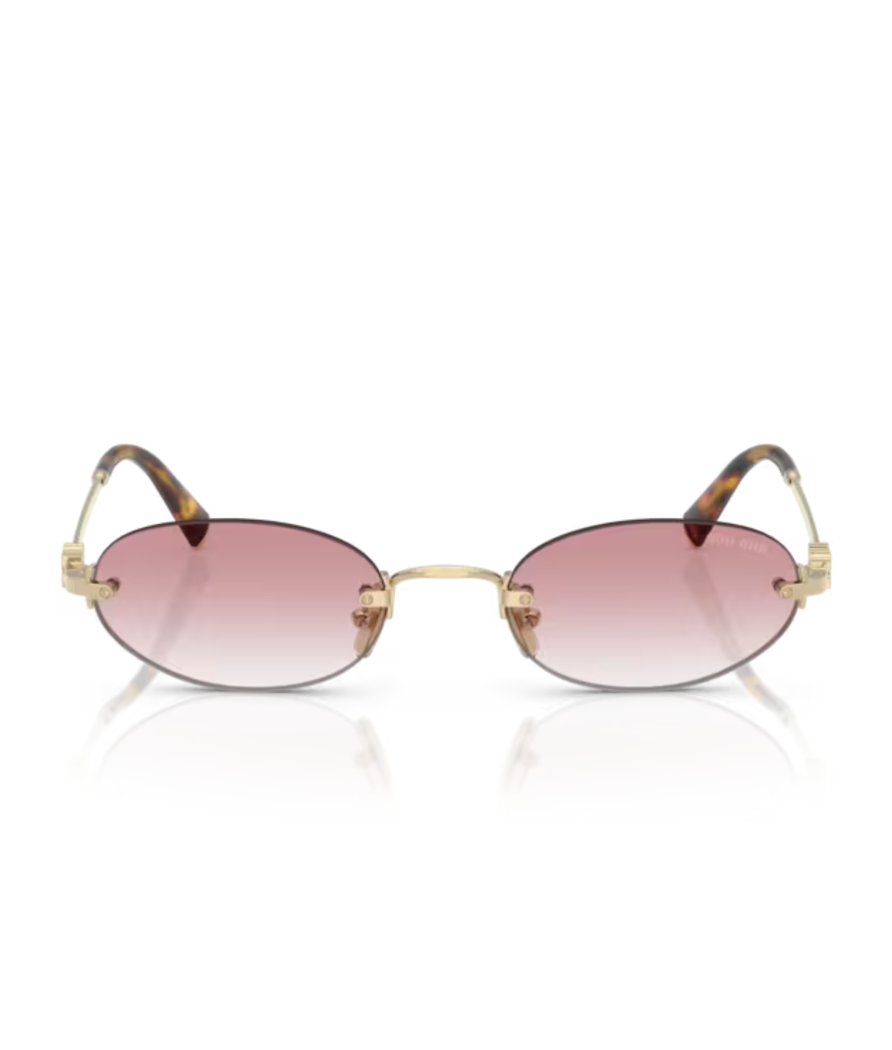 Pale gold-Clear gradient pink