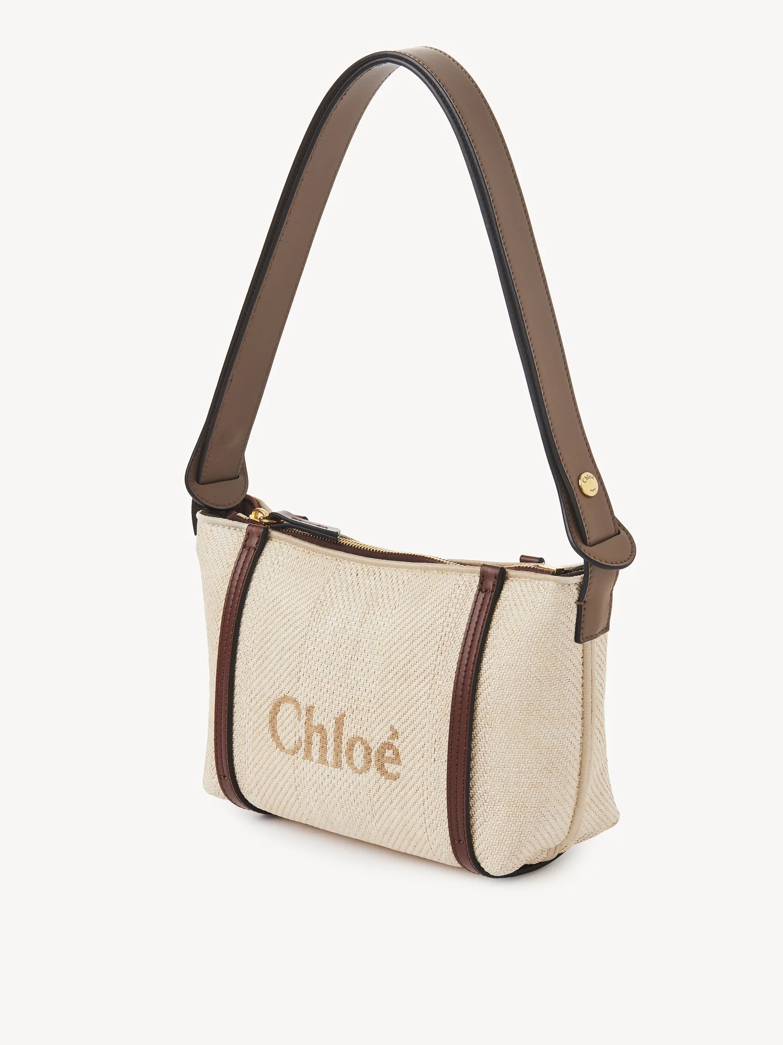 Carry shoulder bag in raffia