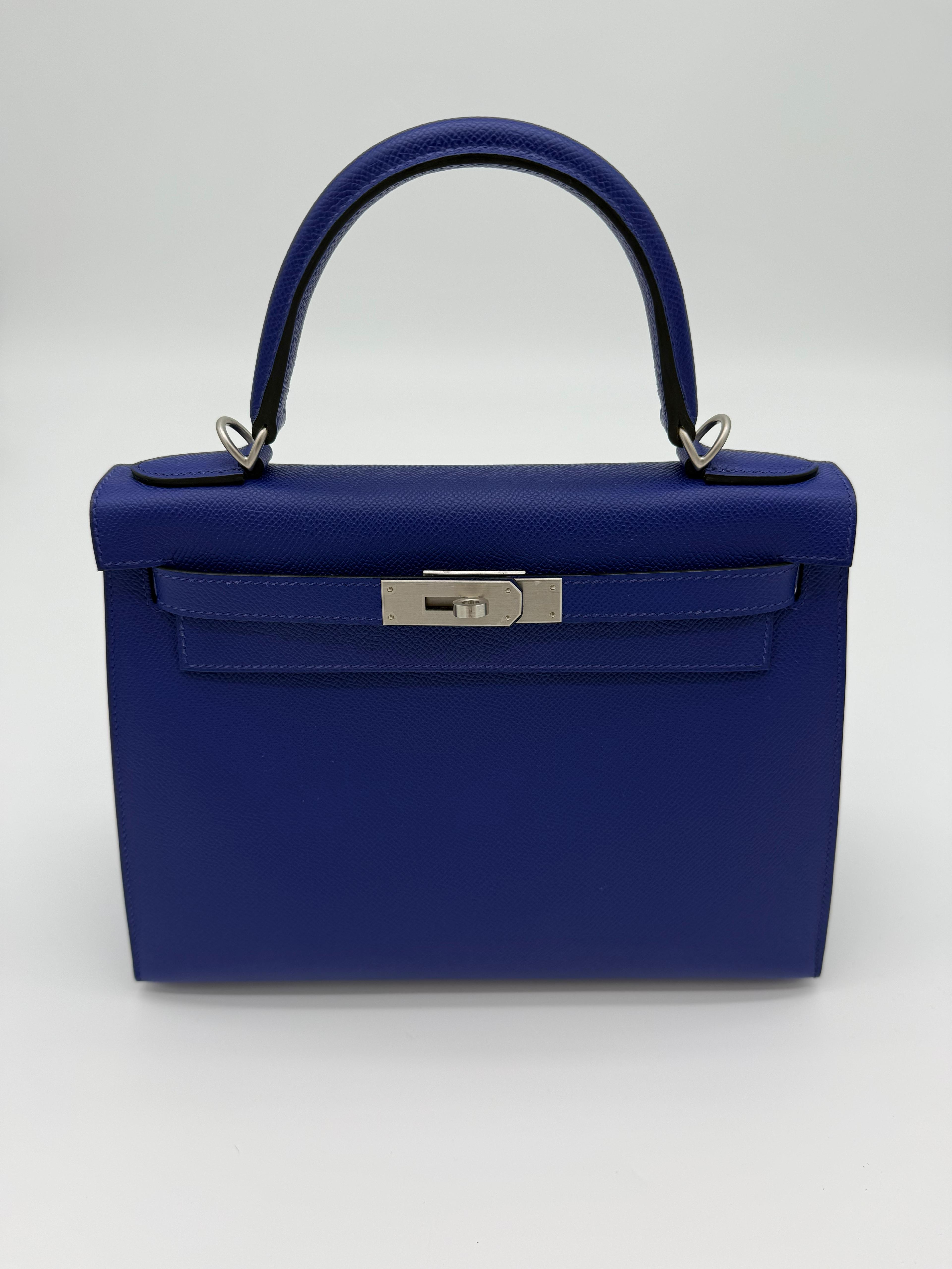 Hermès Kelly Bag Bleu Electric 28