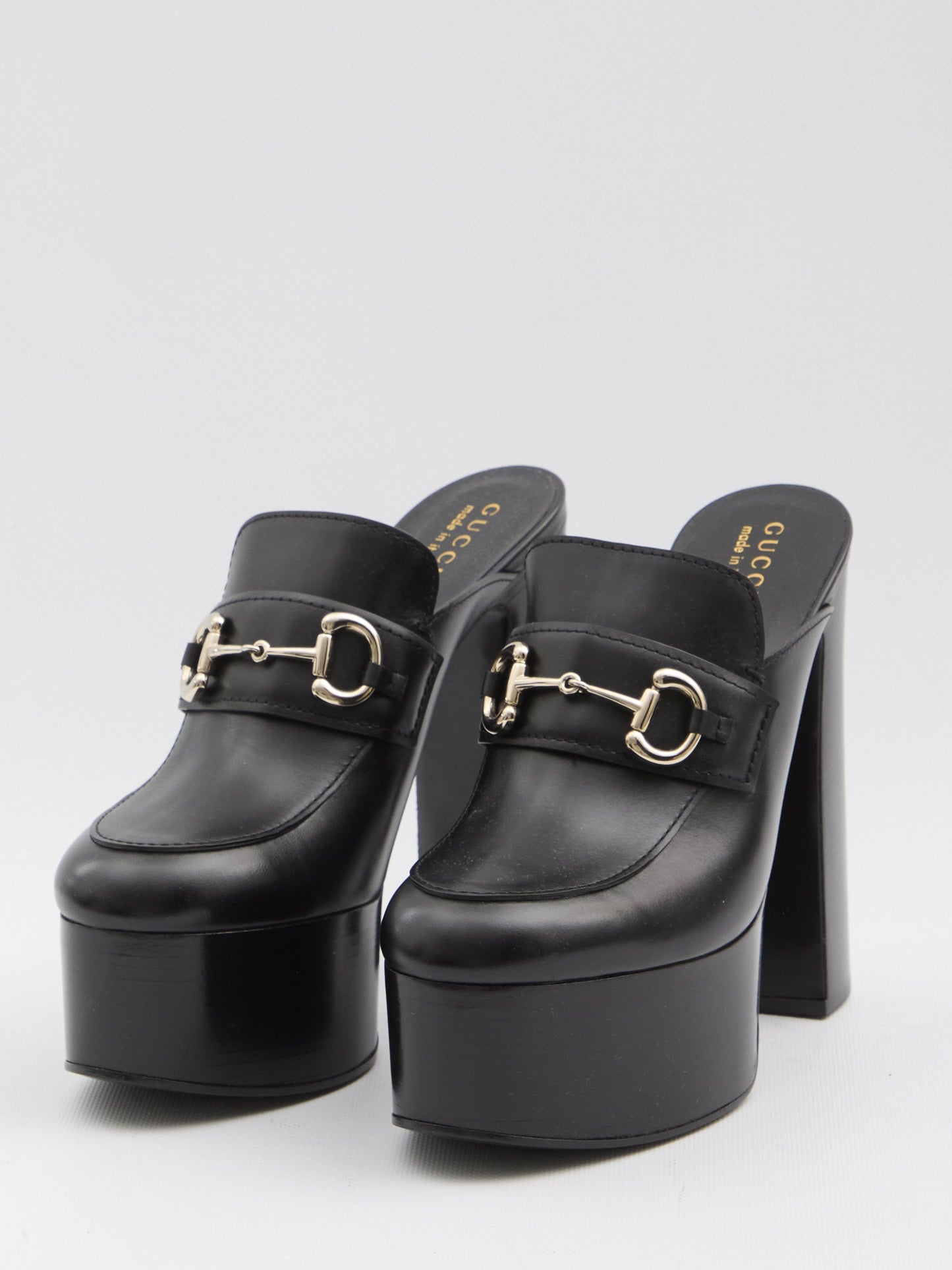 Platform mules with Horsebit