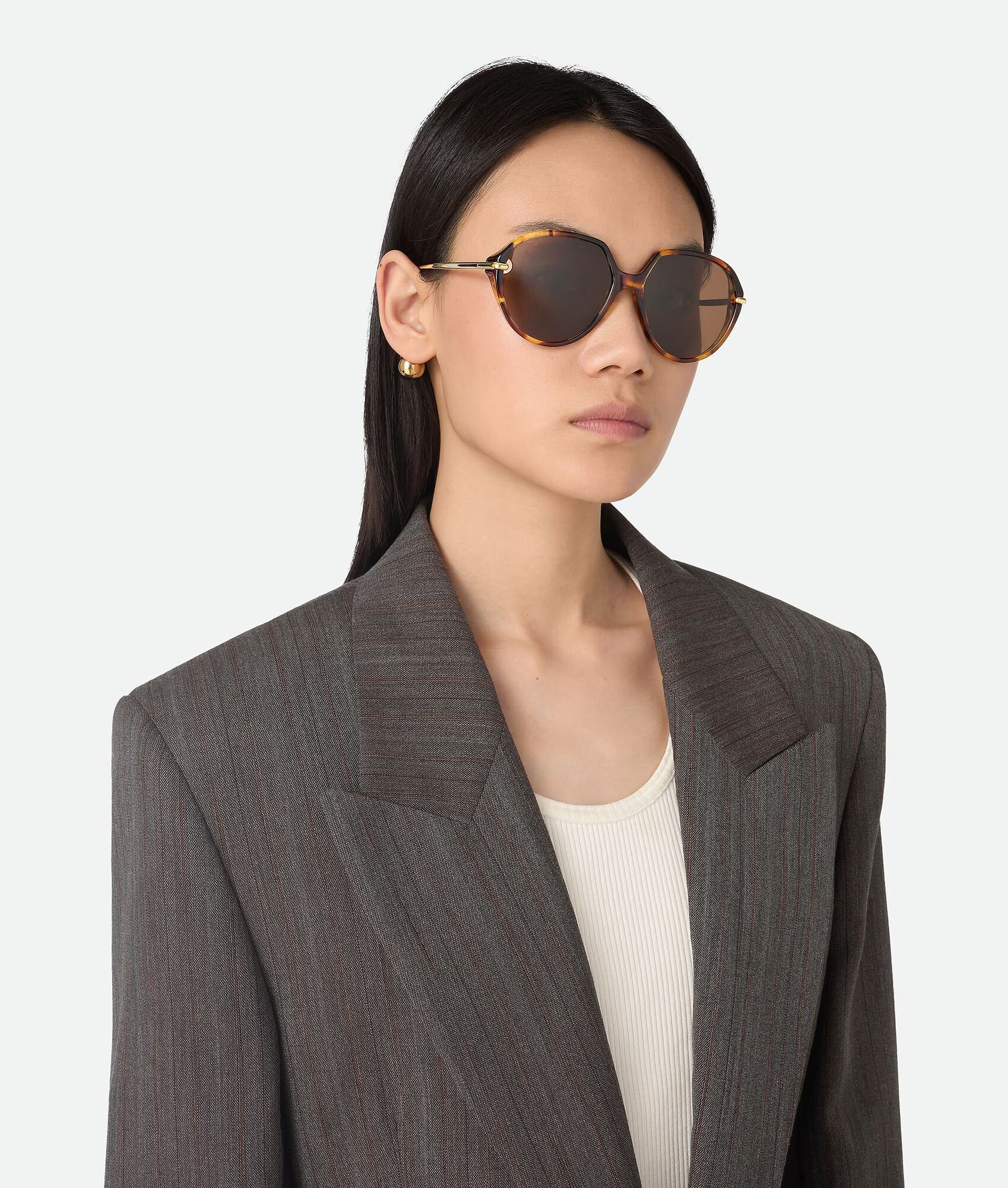 Bottega Veneta BV1436S Drop Squared Sunglasses
