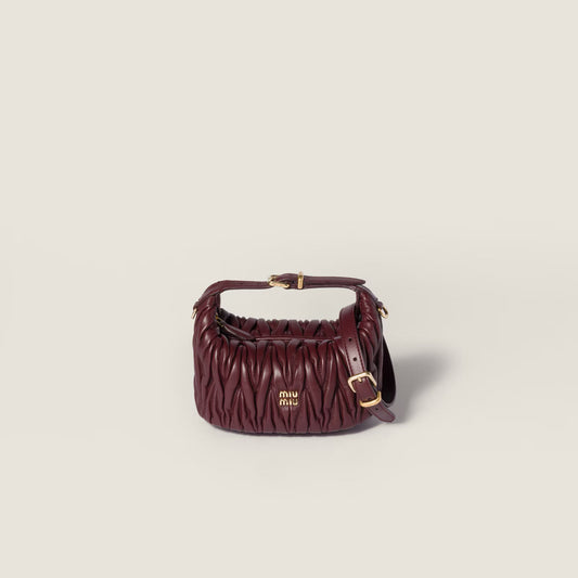 Matelassé Nappa Leather Pouch