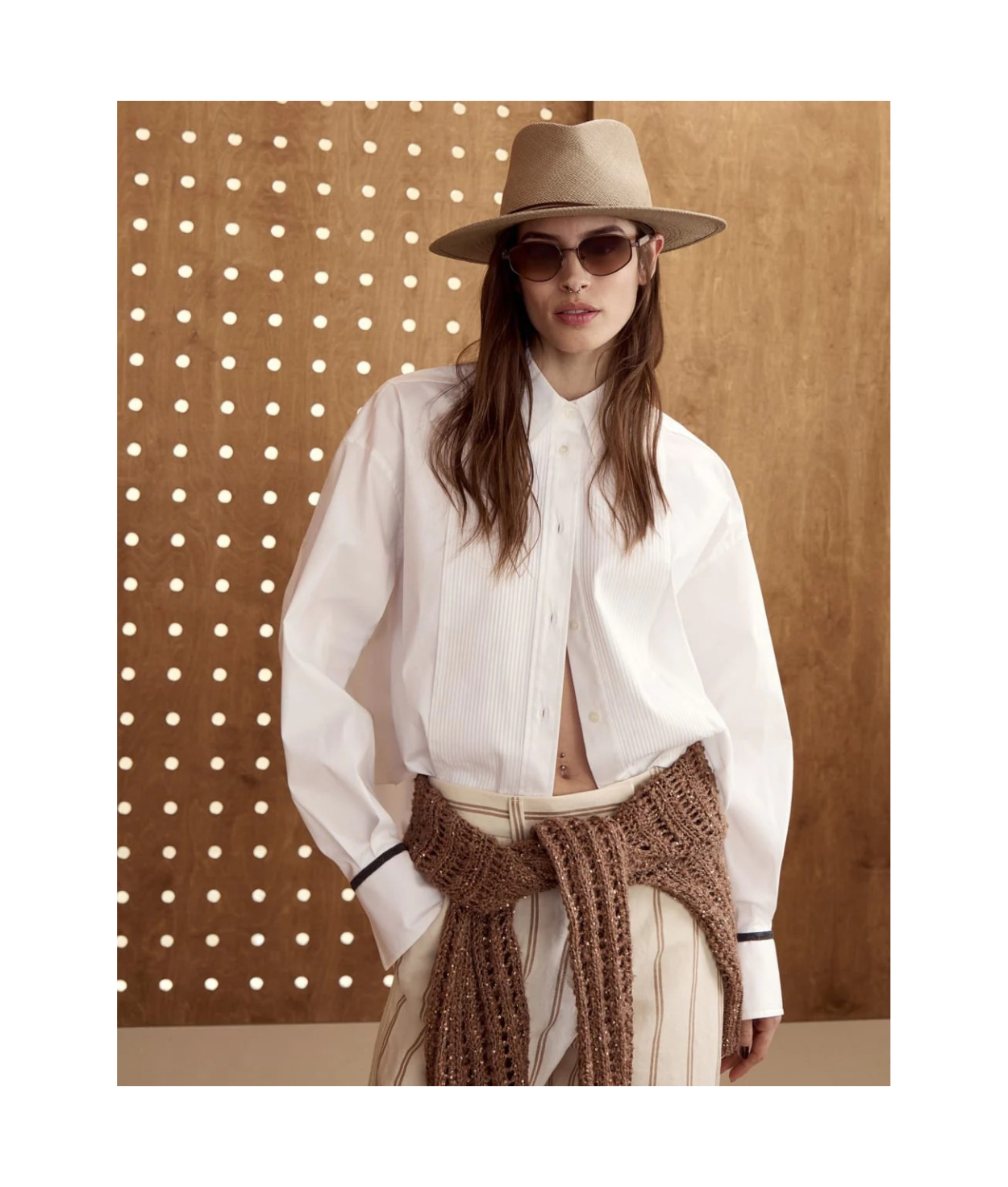 Brunello Cucinelli 0BC2008ST Irregular Sunglasses