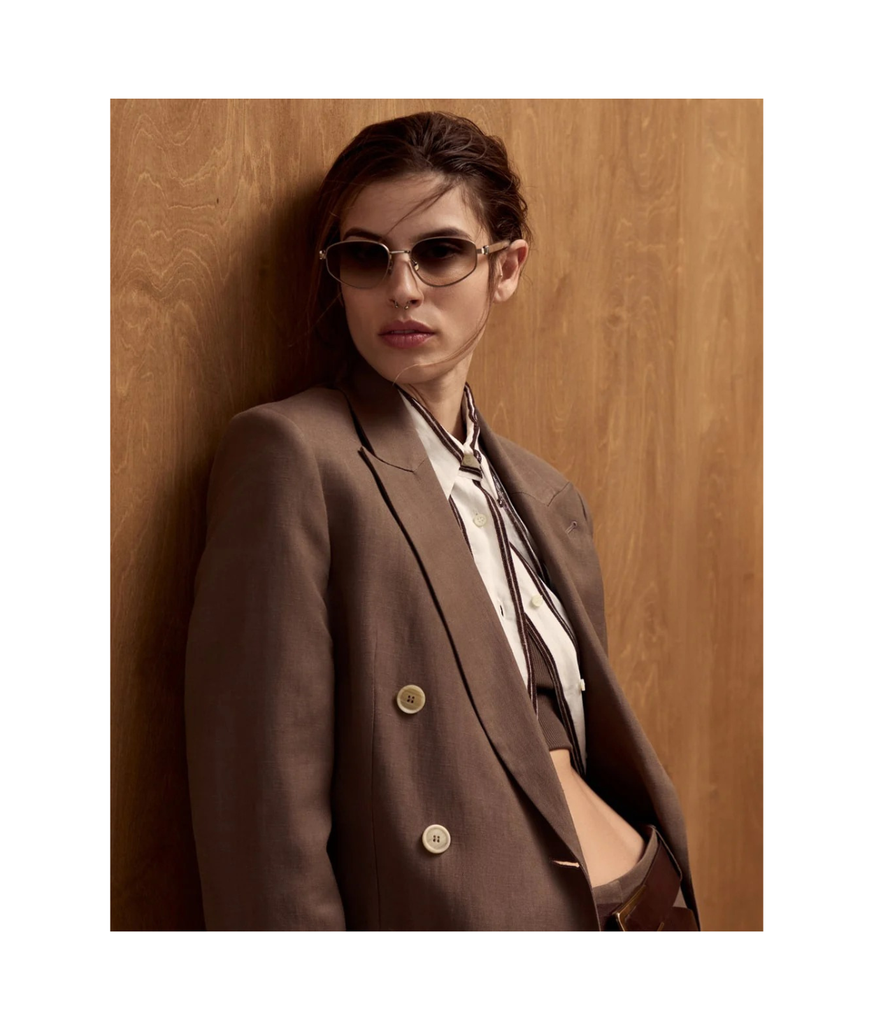 Brunello Cucinelli 0BC2008ST Irregular Sunglasses