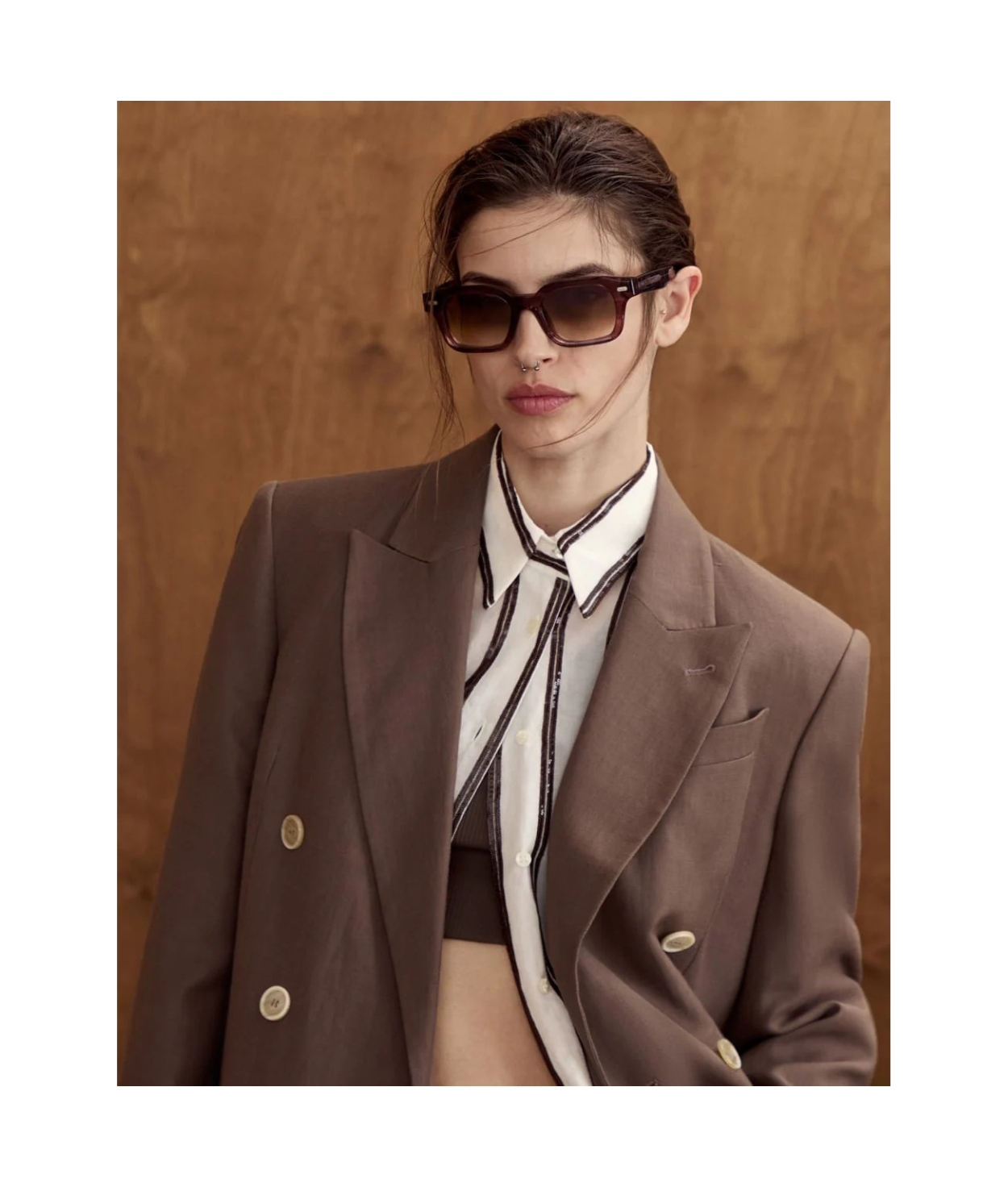 Brunello Cucinelli Jared 0BC4018S Rectangle Sunglasses