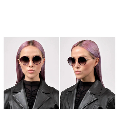 Dark Lavender-White Gold-Dark Grey To Clear