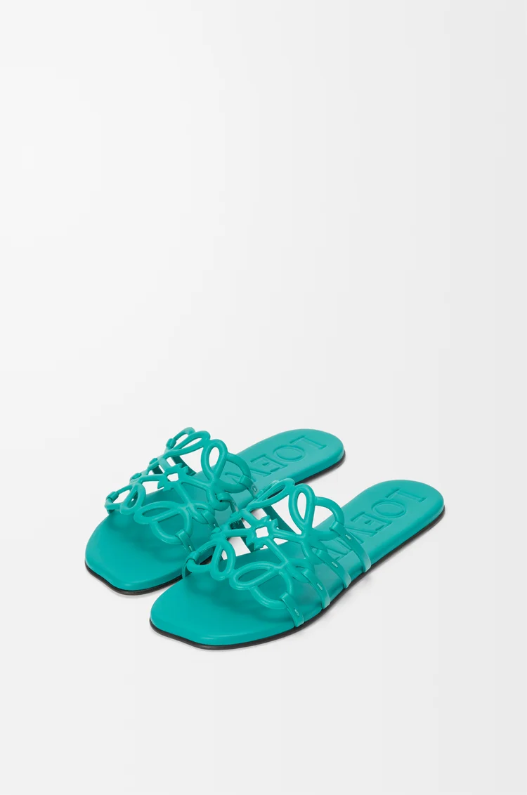Petal Anagram slide in soft calfskin