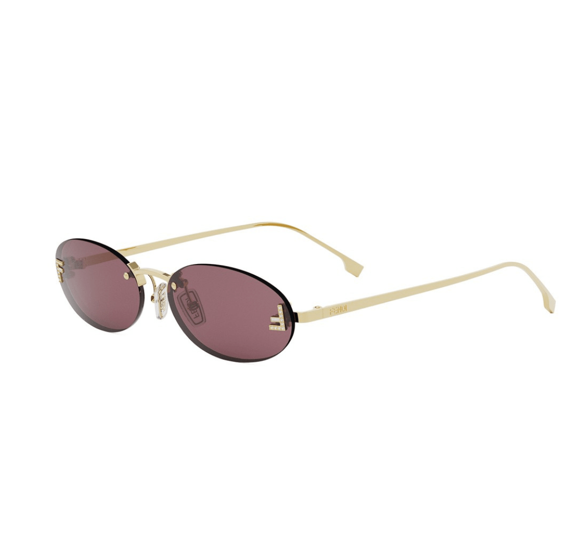 Fendi First Crystal FE4075US Oval Sunglasses