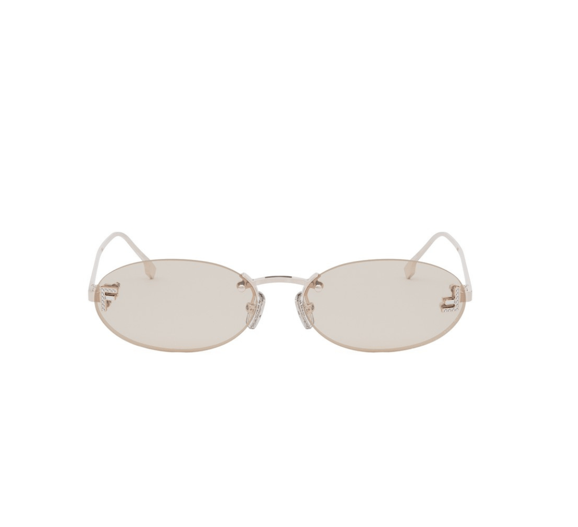 Fendi First Crystal FE4075US Oval Sunglasses