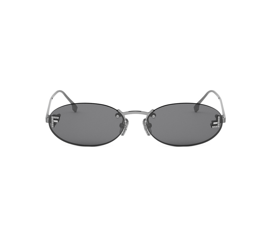 Fendi First Crystal FE4075US Oval Sunglasses