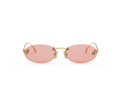 Fendi First Crystal FE4075US Oval Sunglasses