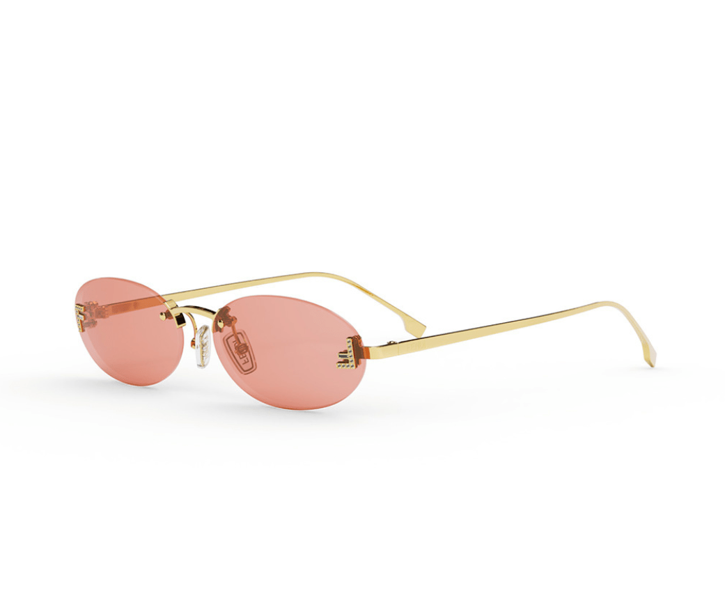 Fendi First Crystal FE4075US Oval Sunglasses