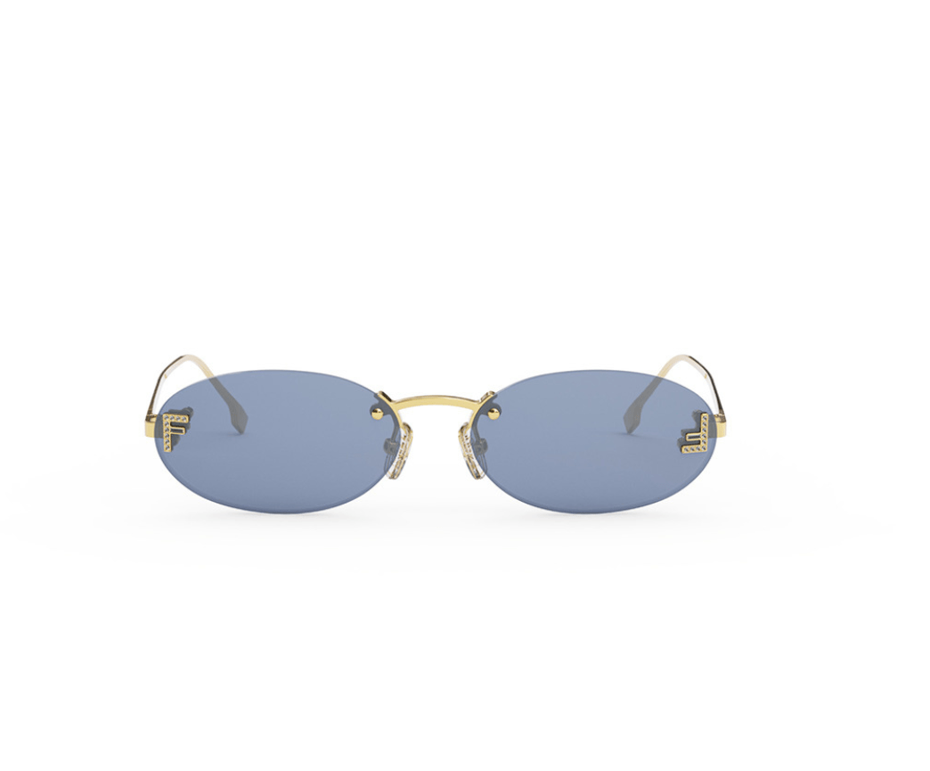 Fendi First Crystal FE4075US Oval Sunglasses