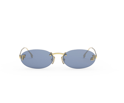 Fendi First Crystal FE4075US Oval Sunglasses