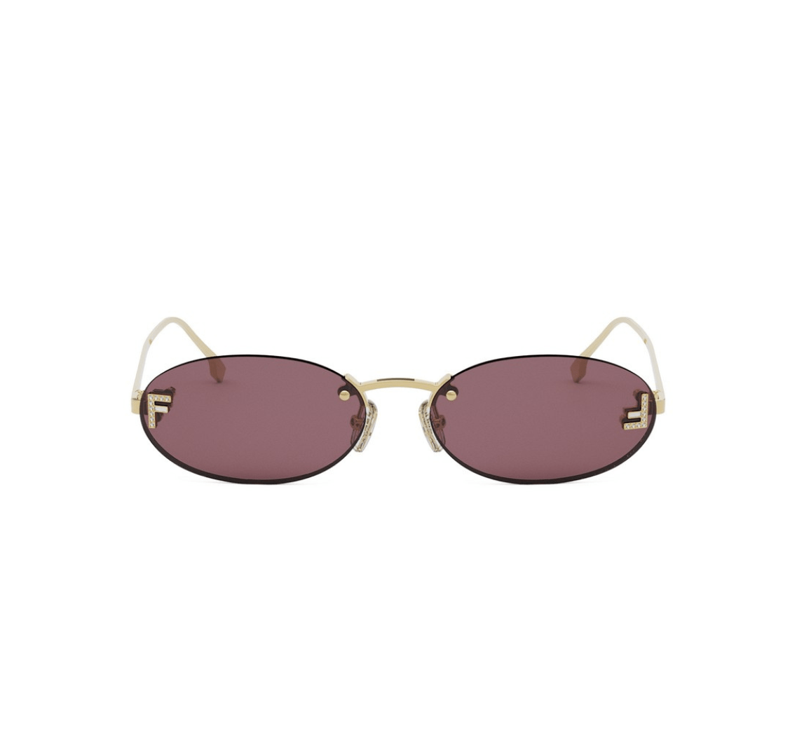 Fendi First Crystal FE4075US Oval Sunglasses