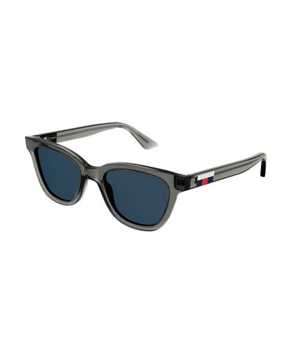 Shiny transparent grey-Blue
