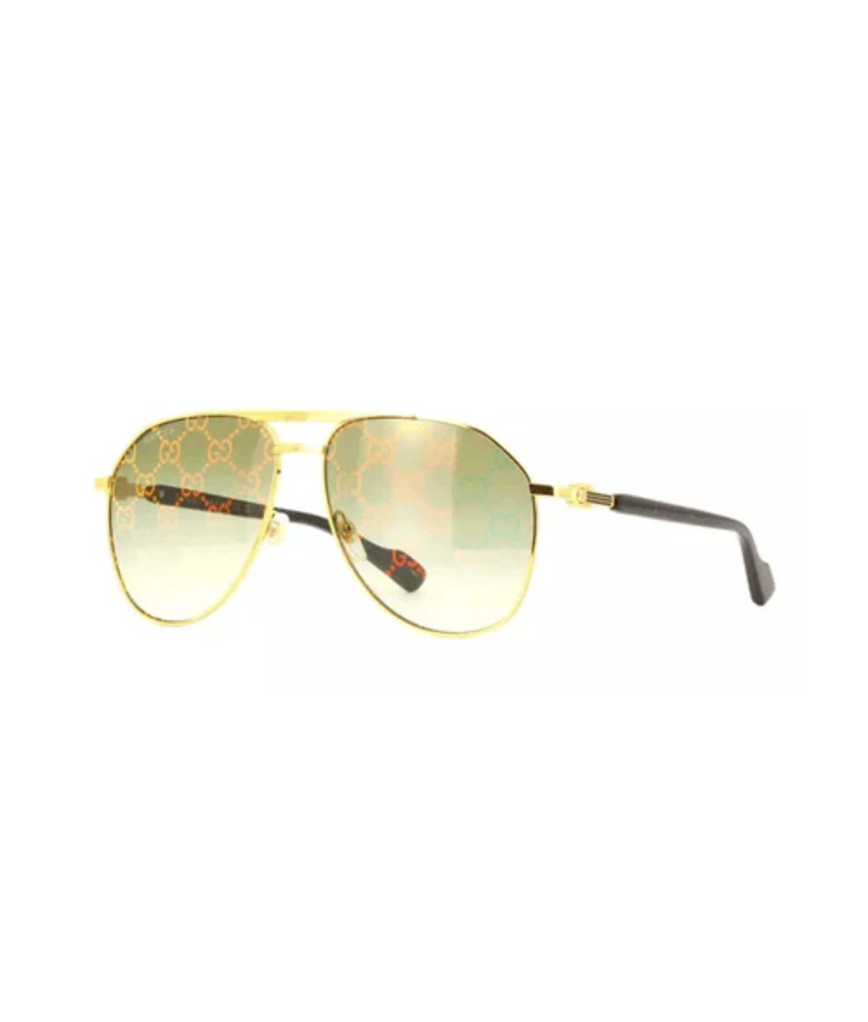 Gucci Lettering GG1220S Aviator Sunglasses
