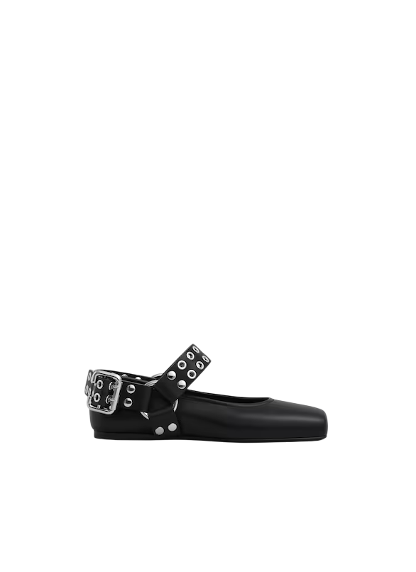 Biker Ballet Flats