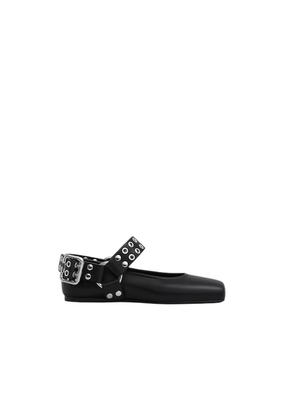 Biker Ballet Flats