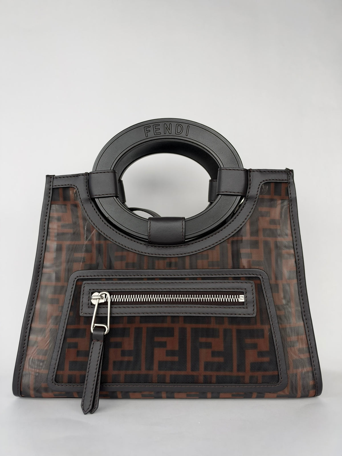 Fendi Runway Shopping Tote Black/Brown