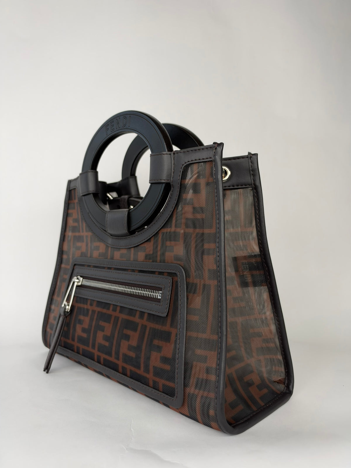 Fendi Runway Shopping Tote Black/Brown