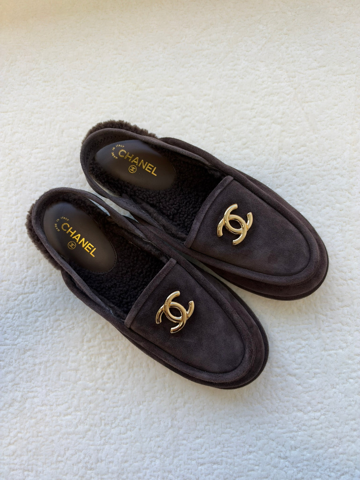Chanel Slingback Dark Brown 36.5