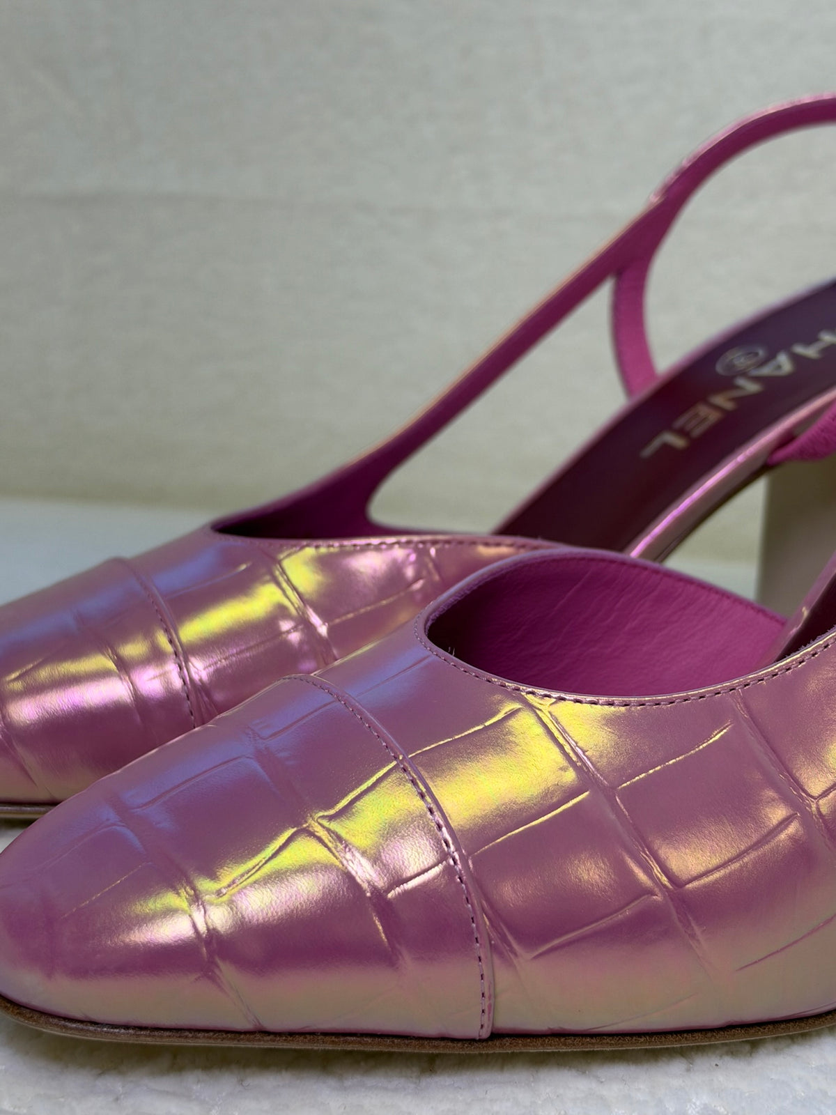 Chanel Slingback Pink
