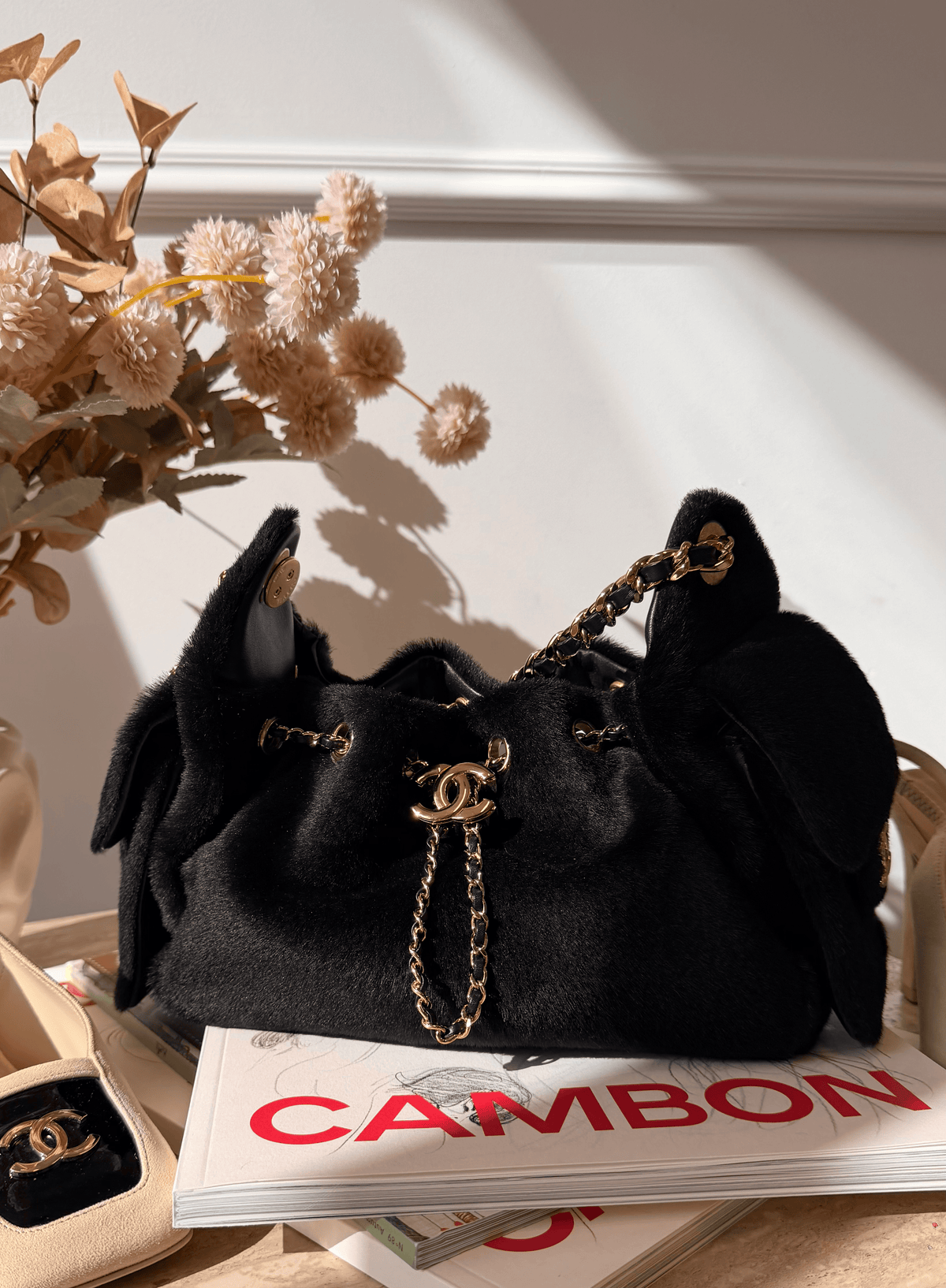 Chanel 25 Handbag Black Mini