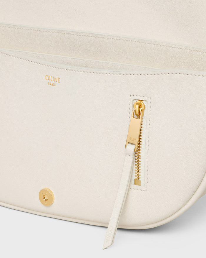 Soft Triomphe Little Halfmoon In Shiny Lambskin