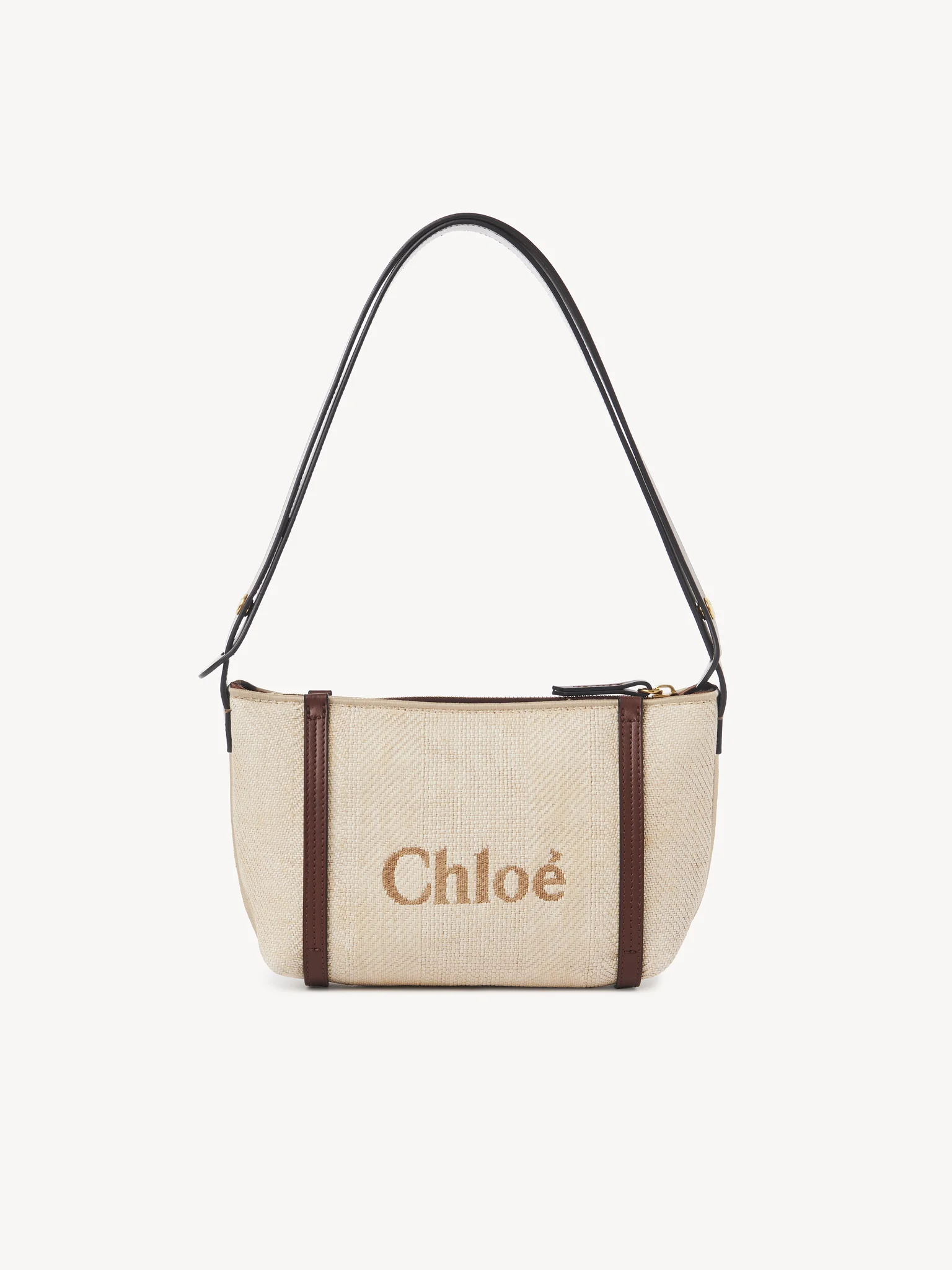 Carry shoulder bag in raffia