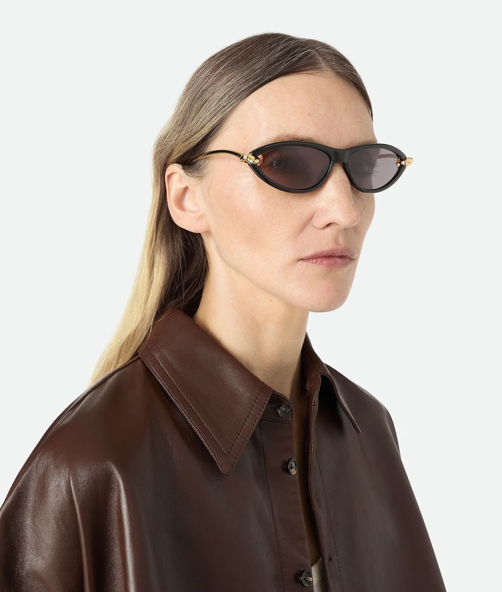 Bottega Veneta BV1390S Knot Cat Eye Sunglasses