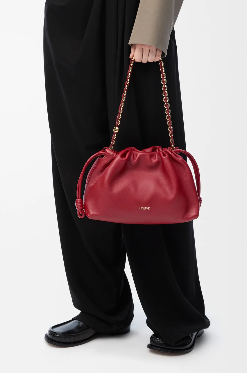 Medium Flamenco purse in mellow nappa lambskin