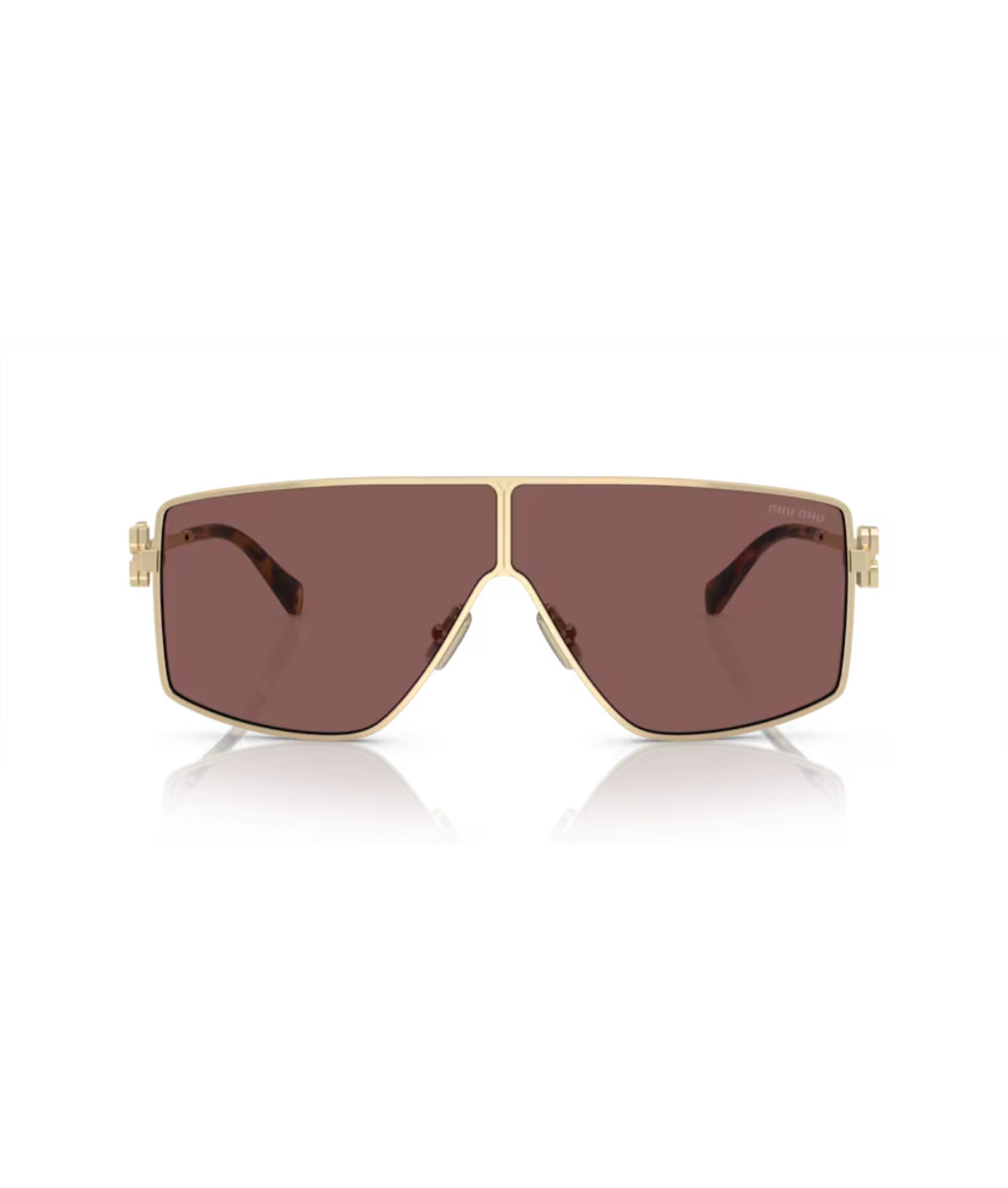 Pale Gold-Brown Mirror Silver Internal Violet